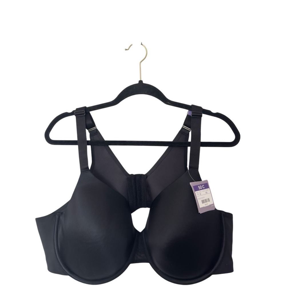 Catherines Intimate Black Underwire T-Shirt‎ Bra Size 50C NWT